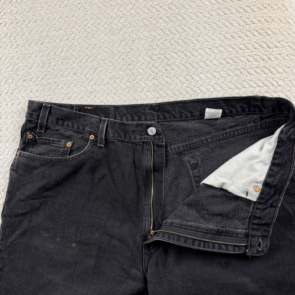 Vintage Levi's 550 Relaxed Fit Jeans‎ Mens 44x30 Faded Black Denim Jeans Y2K USA - Picture 4 of 16